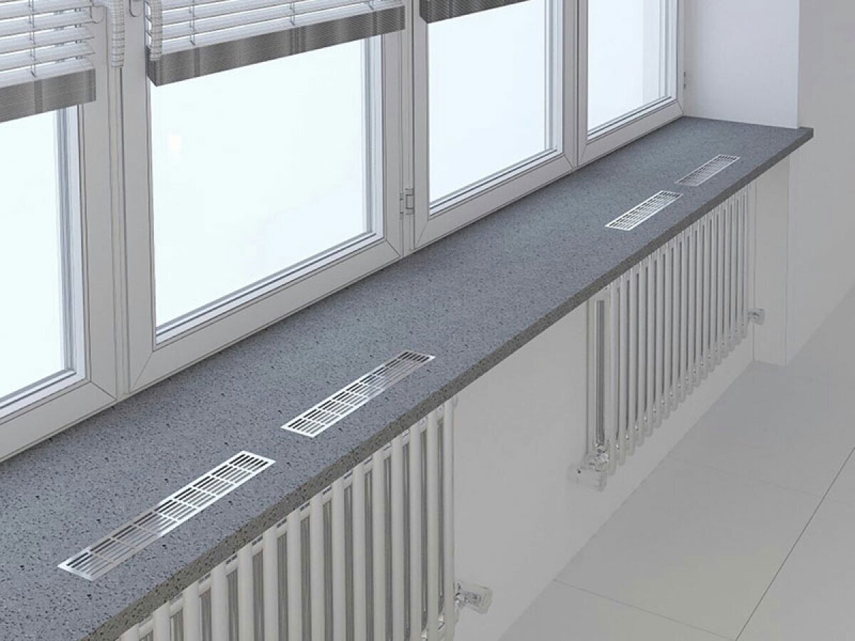 Вентиляционная решетка Благовест 40x500, белая