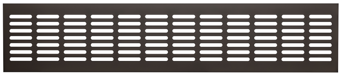 Решетка переточная алюминиевая с анодированным покрытием 480x100, Dark bronze 4810DP Al Dark bronze