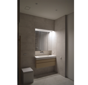 Диффузор под покраску скрытого монтажа SECRET FRAME 125/150 с приточно-вытяжным вентилятором